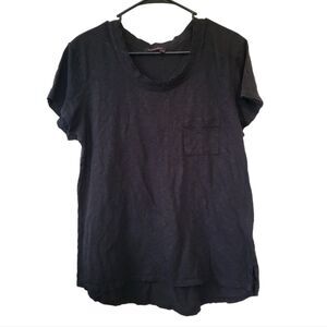 Fresh Produce Black Pocket T-Shirt Size Large Cotton